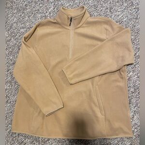 AMAZON ESSENTIALS plus size fleece quarter zip top.